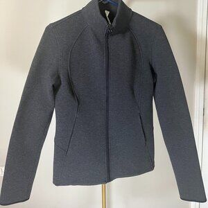 lululemon Heathered Dark Gray Full Zip Athletic Jacket Size S